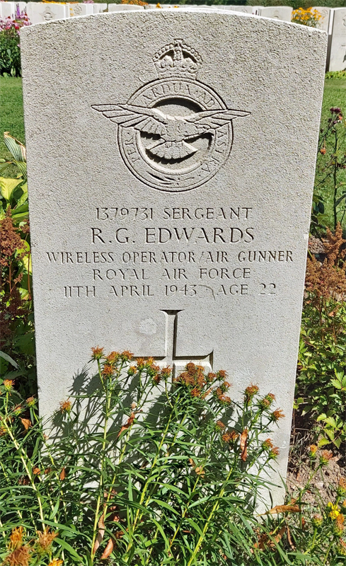 Sgt Reginald George Edwards<br /><br /><br />died on active duty - April 11th, 1943